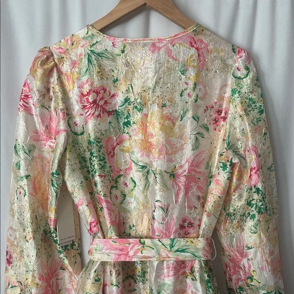 Julia Jordan NWT Floral V-neck Ruffle Hem Long Sleeve Dress **Size 8**🌸🌸 - Picture 6 of 8